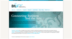 Desktop Screenshot of businessforthearts.org