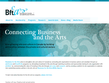 Tablet Screenshot of businessforthearts.org